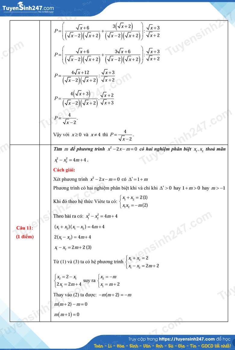 Đ&aacute;p &aacute;n đề thi tuyển sinh lớp 10 m&ocirc;n To&aacute;n Thanh H&oacute;a năm 2025- Ảnh 5.
