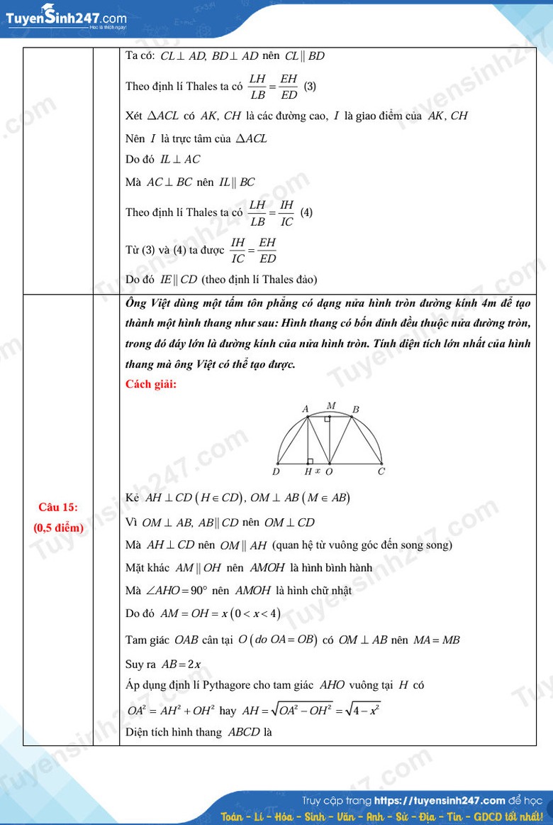 Đ&aacute;p &aacute;n đề thi tuyển sinh lớp 10 m&ocirc;n To&aacute;n Thanh H&oacute;a năm 2025- Ảnh 8.