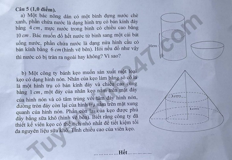 Đ&aacute;p &aacute;n đề thi tuyển sinh lớp 10 m&ocirc;n To&aacute;n Nghệ An năm 2025- Ảnh 3.