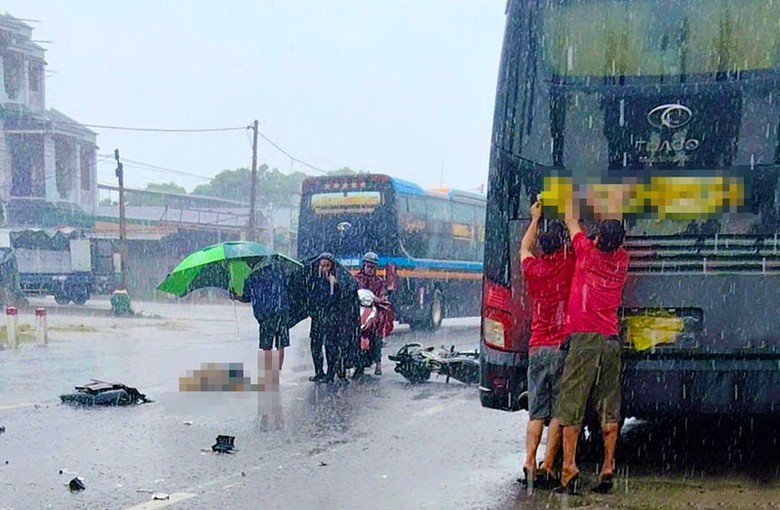 Hiện trường vụ tai nạn - Ảnh: Hạo Nhiên. Hiện trường vụ tai nạn - Ảnh: Hạo Nhiên.