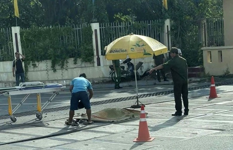 Hiện trường vụ tai nạn - Ảnh: Văn Minh. Hiện trường vụ tai nạn - Ảnh: Văn Minh.