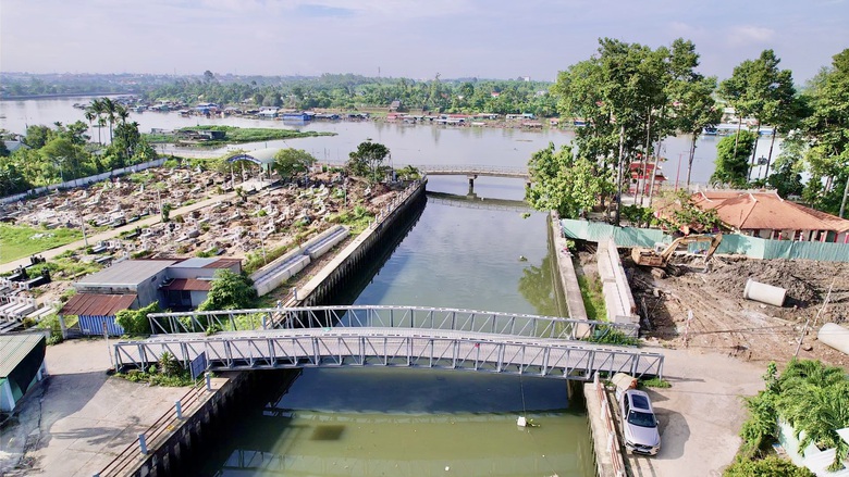 Dự &aacute;n đường ven s&ocirc;ng C&aacute;i ngổn ngang v&igrave; vướng mặt bằng- Ảnh 1.