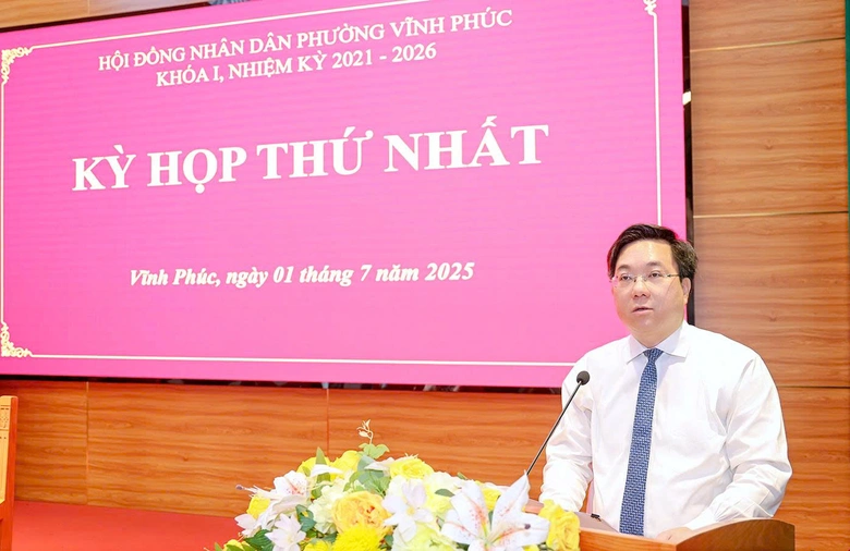 Ph&uacute; Thọ: Phường Vĩnh Ph&uacute;c tổ chức kỳ họp đầu ti&ecirc;n, sẵn s&agrave;ng vận h&agrave;nh bộ m&aacute;y mới- Ảnh 3.