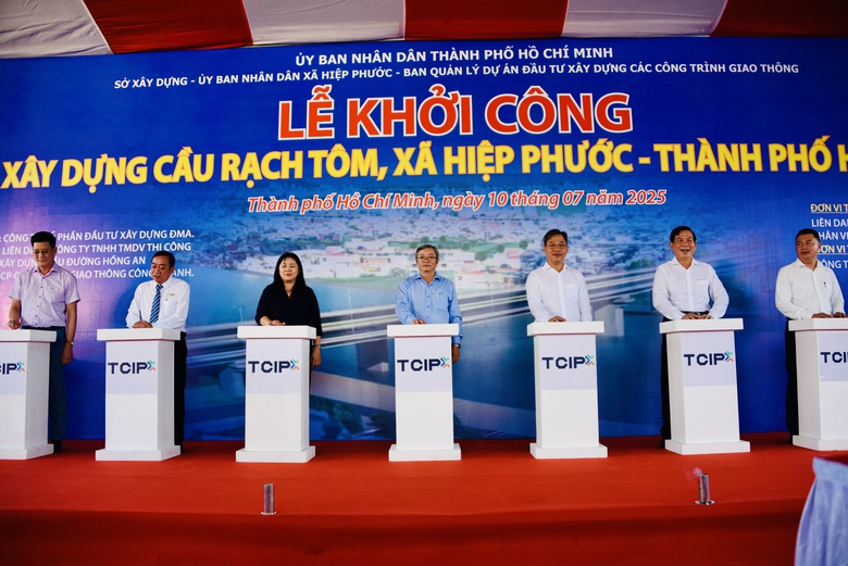 Khởi c&ocirc;ng x&acirc;y dựng cầu Rạch T&ocirc;m, tăng kết nối TP.HCM với T&acirc;y Ninh- Ảnh 1.