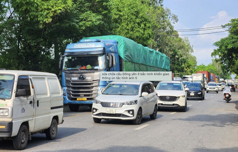 Cầu huyết mạch trên QL18 thông xe, tài xế vui mừng không còn lo tắc đường- Ảnh 17. Cầu huyết mạch trên QL18 thông xe, tài xế vui mừng không còn lo tắc đường- Ảnh 17.