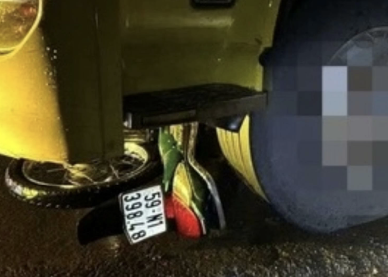 Hiện trường vụ va chạm tr&ecirc;n QL14 khiến thanh ni&ecirc;n tử vong tại chỗ.