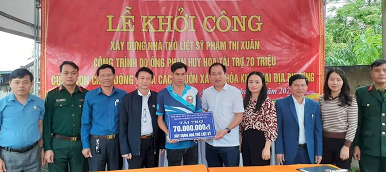 H&agrave; Tĩnh: Huy động cộng đồng trong x&acirc;y dựng nh&agrave; thờ c&uacute;ng liệt sỹ kh&ocirc;ng người th&acirc;n- Ảnh 2.