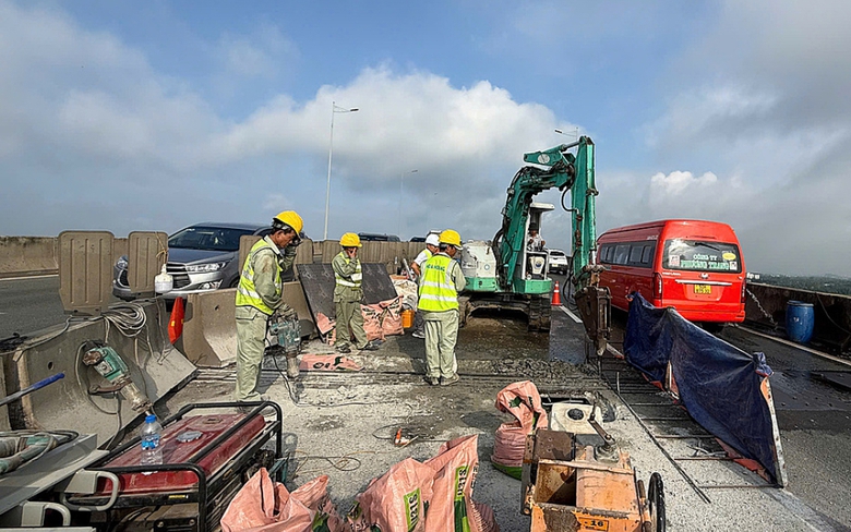 Đ&oacute;ng một phần cao tốc TP.HCM - Long Th&agrave;nh trong 1 th&aacute;ng để sửa cầu Long Th&agrave;nh- Ảnh 2.