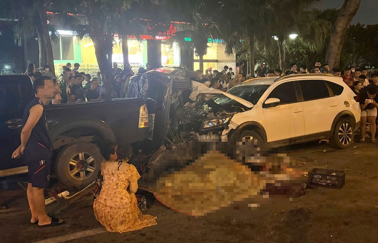 Hiện trường tai nạn khiến một người tử vong.