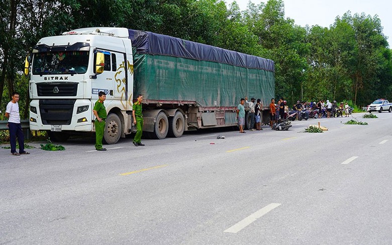 Hiện trường vụ tai nạn - Ảnh: S.H.