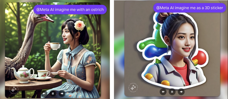 Meta ra mắt t&iacute;nh năng &ldquo;Imagine Me&rdquo; cho ph&eacute;p người d&ugrave;ng tạo ảnh AI c&aacute; nh&acirc;n h&oacute;a- Ảnh 1.