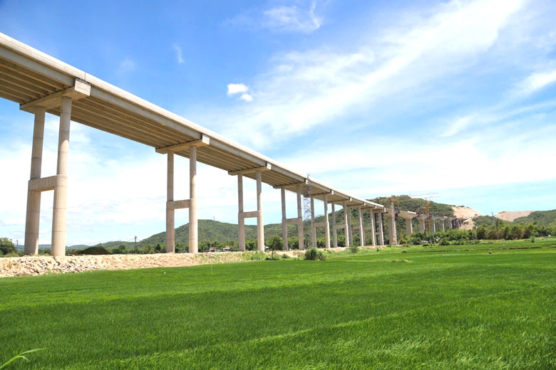 Thứ trưởng Nguyễn Việt H&ugrave;ng dự lễ hợp long cầu d&agrave;i nhất cao tốc Quy Nhơn - Ch&iacute; Thạnh- Ảnh 8.