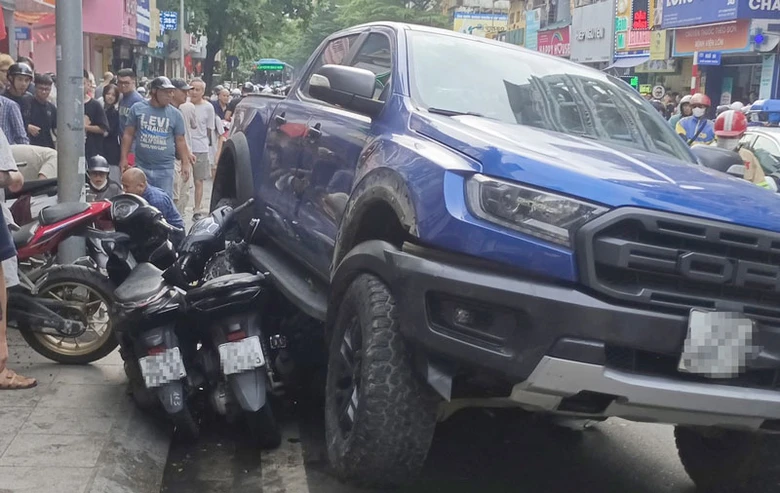 Hiện trường vụ tai nạn.