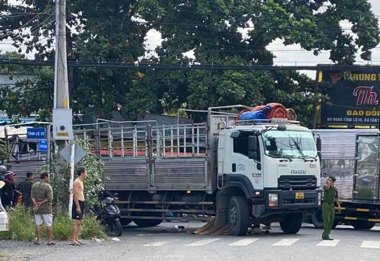 Người phụ nữ đi xe đạp điện tử vong tại chỗ sau va chạm với &ocirc; t&ocirc; tải.