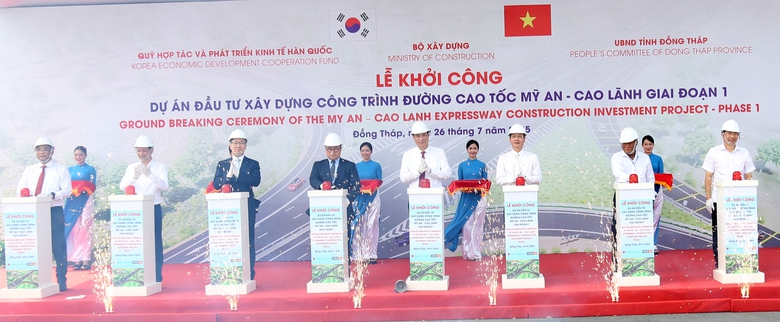 Khởi c&ocirc;ng tuyến cao tốc Mỹ An - Cao L&atilde;nh hơn 6.000 tỷ đồng- Ảnh 4.