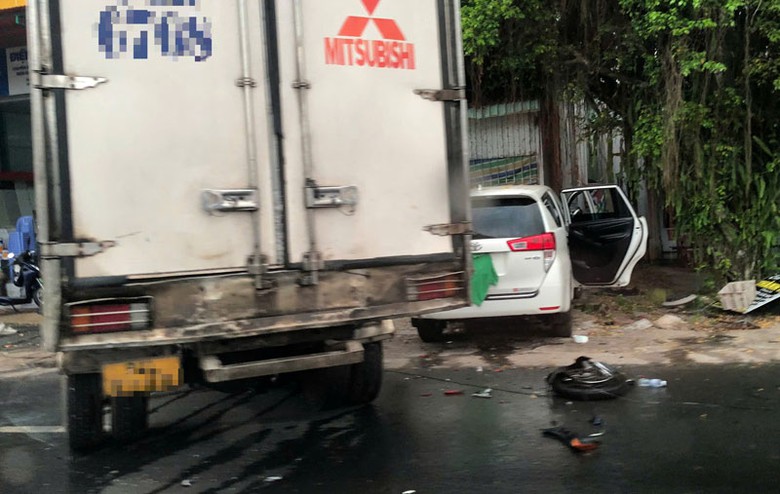 Hiện trường vụ tai nạn.