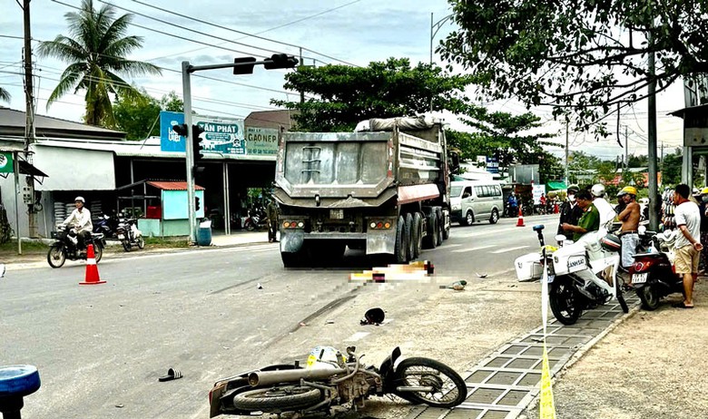Hiện trường vụ tai nạn.