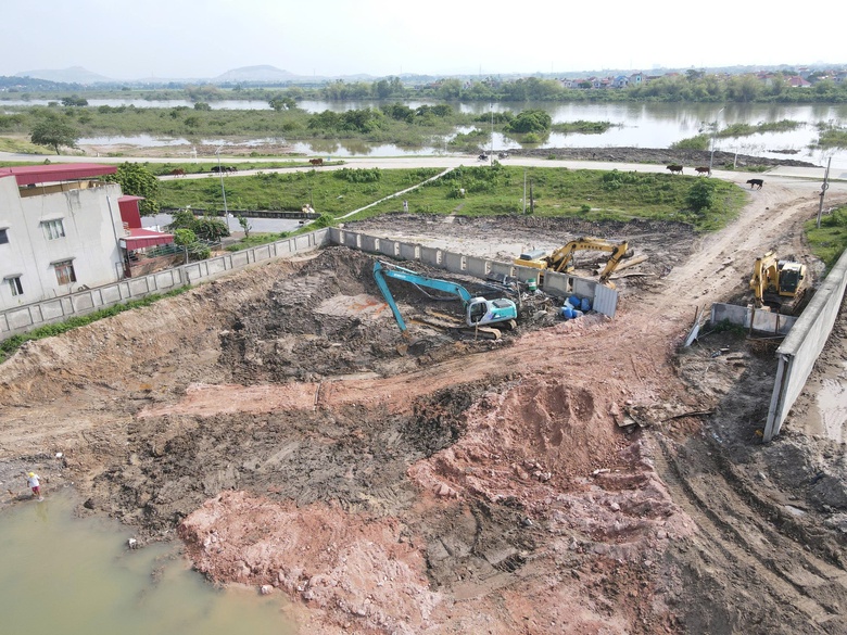 Sau chỉ đạo của Chủ tịch tỉnh Bắc Ninh, dự &aacute;n trạm bơm trăm tỷ đồng thi c&ocirc;ng ra sao?- Ảnh 6.