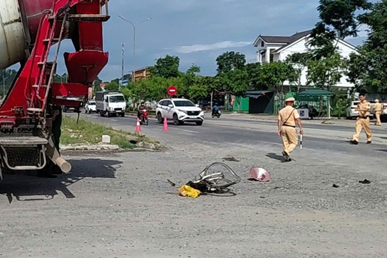 Hiện trường vụ tai nạn.