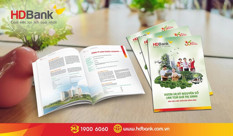 B&aacute;o c&aacute;o ph&aacute;t triển bền vững HDBank 2024: "Vươn xa kỷ nguy&ecirc;n số - Lan tỏa gi&aacute; trị xanh"- Ảnh 1.