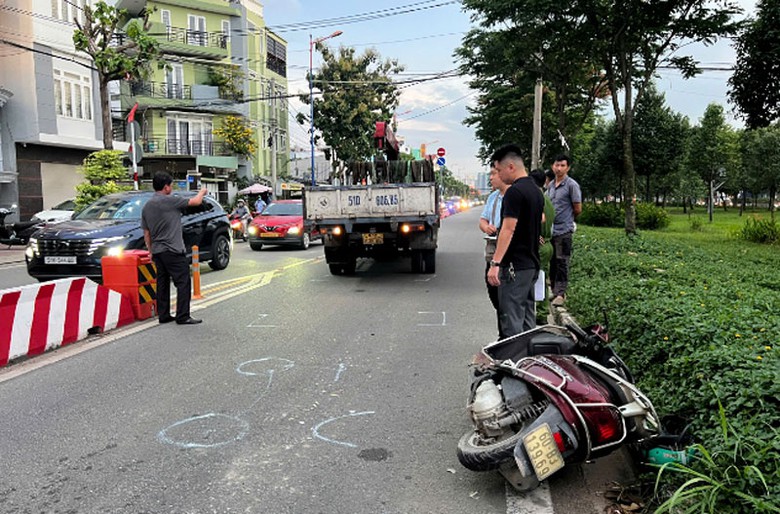 Hiện trường vụ tai nạn.