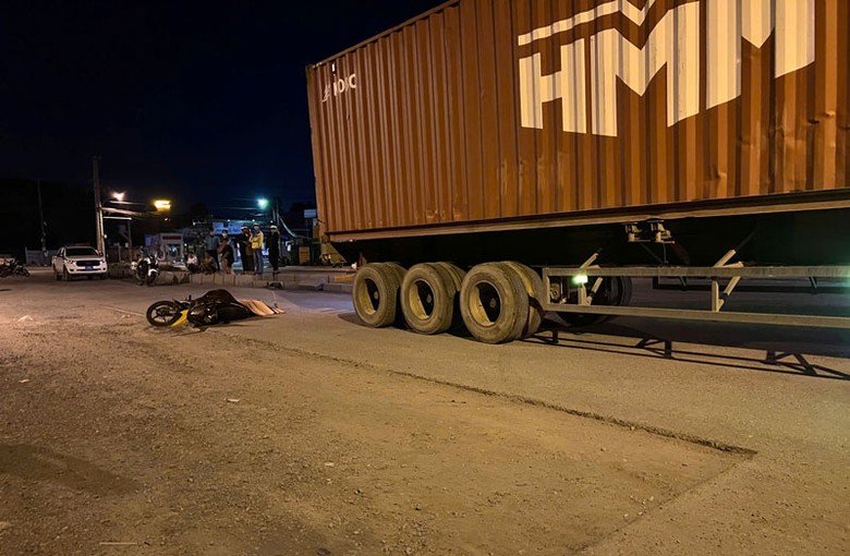 Hiện trường vụ tai nạn.