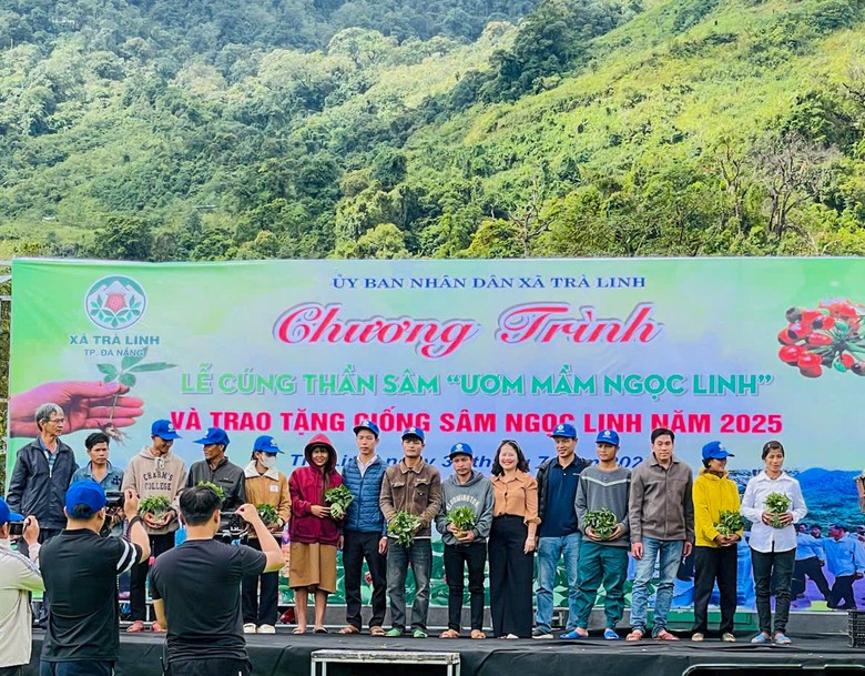 Trao tặng 7.000 cây giống cho các hộ dân khó khăn tại lễ cúng Thần sâm Ngọc Linh- Ảnh 2.
