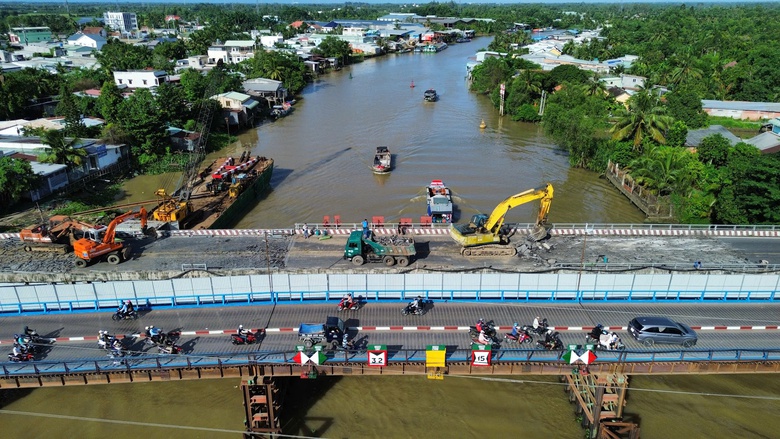 Cần Thơ: Ph&aacute; dỡ cầu &Ocirc; M&ocirc;n để x&acirc;y dựng mới tr&ecirc;n quốc lộ 91- Ảnh 8.