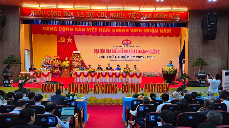 X&atilde; đầu ti&ecirc;n ở Quảng Ng&atilde;i tổ chức Đại hội Đảng bộ- Ảnh 1.