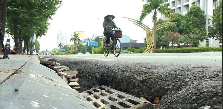 Nghệ An: H&agrave;ng trăm hố tho&aacute;t nước lọt thỏm b&ecirc;n đường "bẫy" người tham gia giao th&ocirc;ng- Ảnh 8.