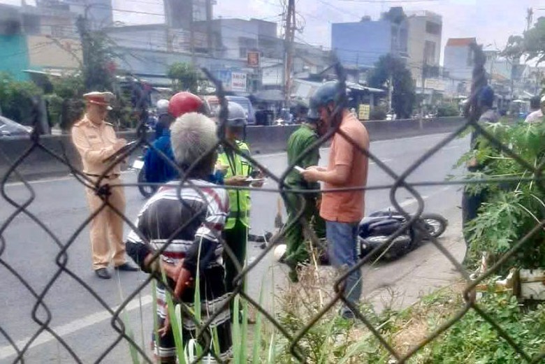 Hiện trường vụ tai nạn giao th&ocirc;ng tr&ecirc;n QL1 qua địa b&agrave;n tỉnh T&acirc;y Ninh.