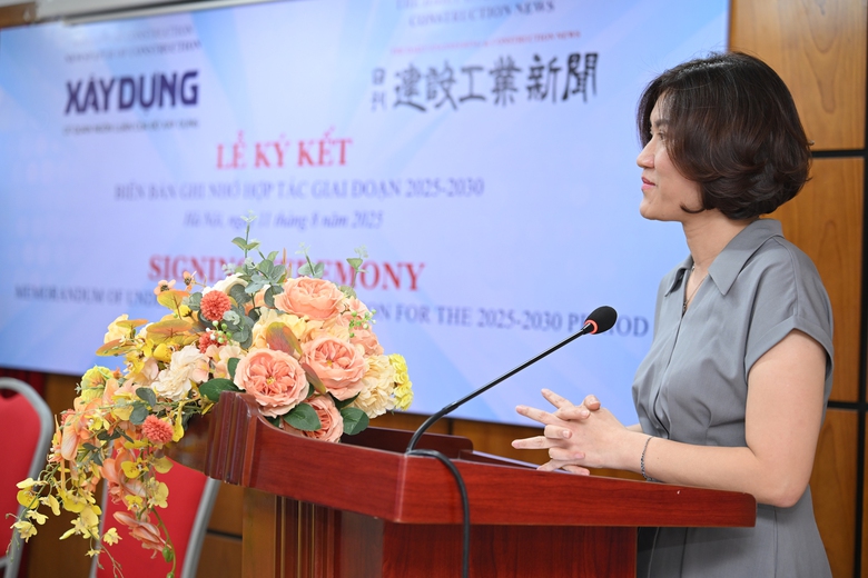 B&aacute;o X&acirc;y dựng v&agrave; B&aacute;o Tin tức Kỹ thuật X&acirc;y dựng Nhật Bản k&yacute; ghi nhớ hợp t&aacute;c- Ảnh 2.