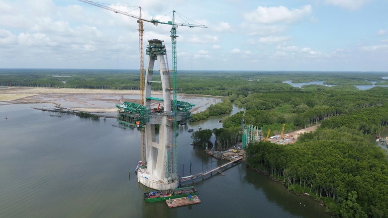 Cầu Phước An gần 5.000 tỷ đồng: Thi c&ocirc;ng 3 ca, 4 k&iacute;p để về đ&iacute;ch đ&uacute;ng hẹn 2027- Ảnh 4.