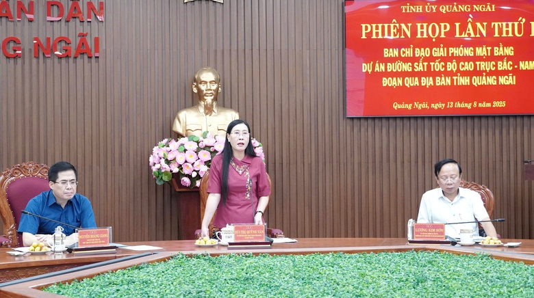 Quảng Ng&atilde;i giao chủ đầu tư Dự &aacute;n giải ph&oacute;ng mặt bằng đường sắt tốc độ cao qua địa b&agrave;n- Ảnh 3.