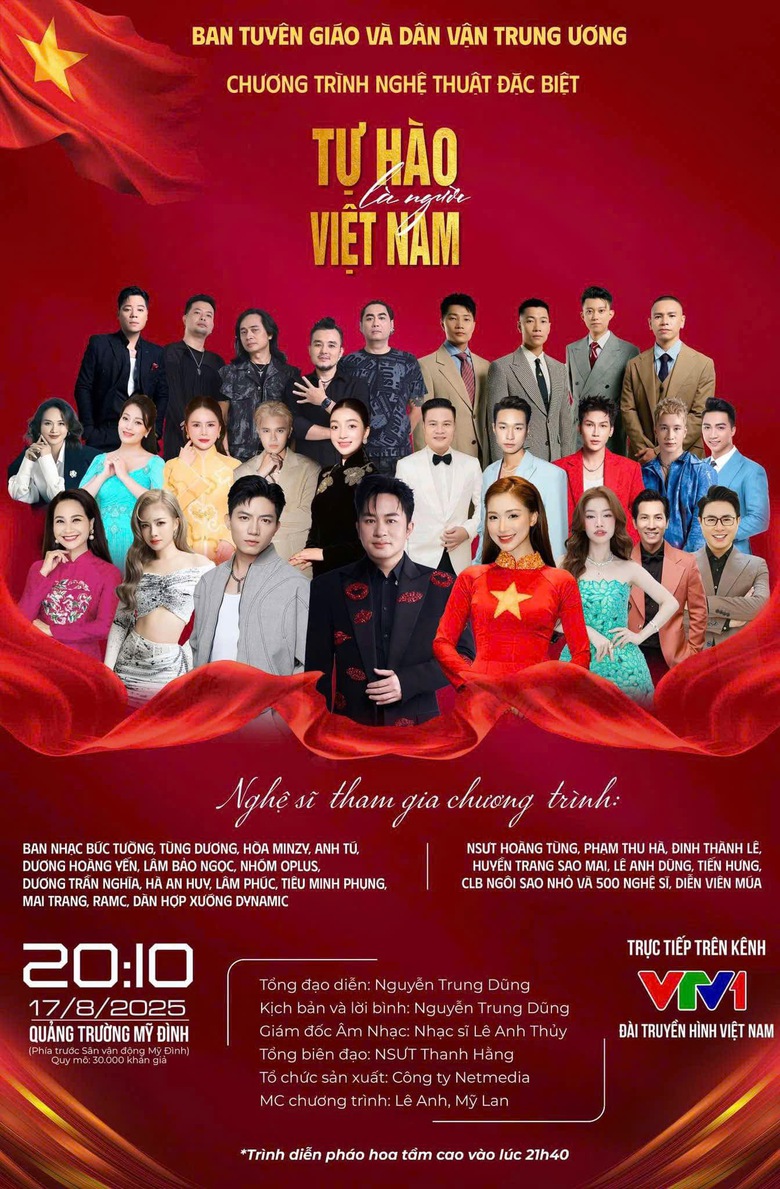 Concert "Việt Nam trong tôi" có Soobin, Hòa Minzy sẽ phát vé miễn phí tại Nhà hát Lớn- Ảnh 2. Concert "Việt Nam trong tôi" có Soobin, Hòa Minzy sẽ phát vé miễn phí tại Nhà hát Lớn- Ảnh 2.