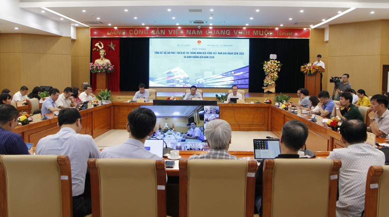 To&agrave;n cảnh Hội nghị tổng kết Đề &aacute;n ph&aacute;t triển đ&ocirc; thị th&ocirc;ng minh bền vững Việt Nam giai đoạn 2018 &ndash; 2025 v&agrave; định hướng đến năm 2030.