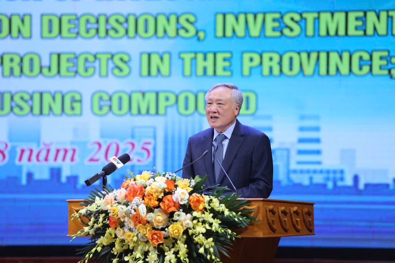 Ph&oacute; Thủ tướng Nguyễn H&ograve;a B&igrave;nh nhấn n&uacute;t khởi c&ocirc;ng dự &aacute;n x&acirc;y dựng nh&agrave; ở x&atilde; hội tại Bắc Ninh- Ảnh 3.