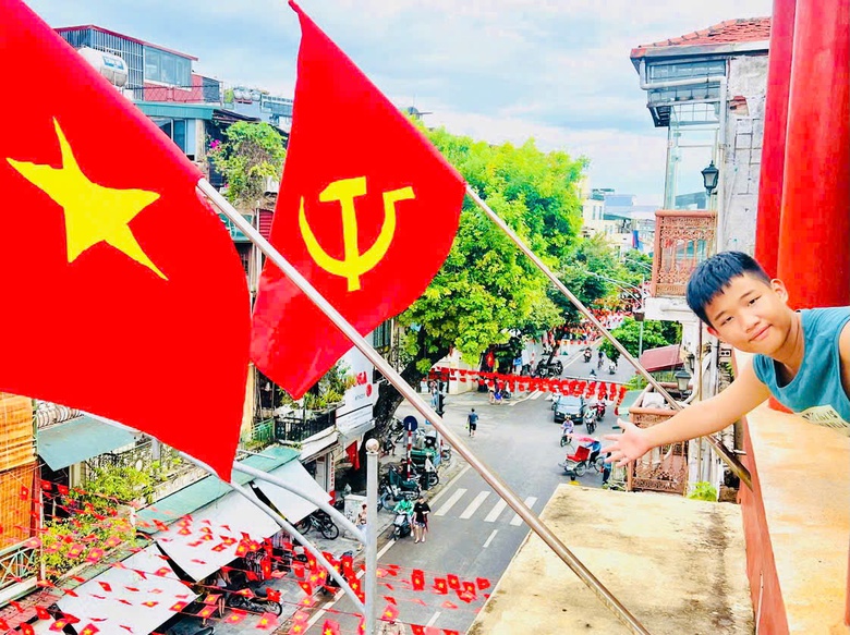 H&agrave; Nội rực rỡ cờ hoa trong ng&agrave;y thu th&aacute;ng T&aacute;m lịch sử- Ảnh 16.