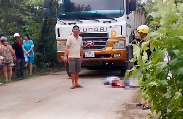 Hiện trường vụ tai nạn giao th&ocirc;ng.