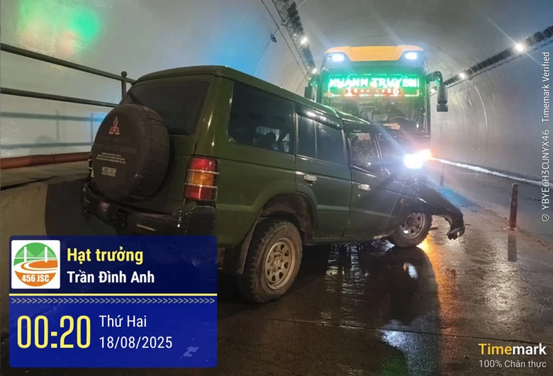Hiện trường vụ tai nạn.
