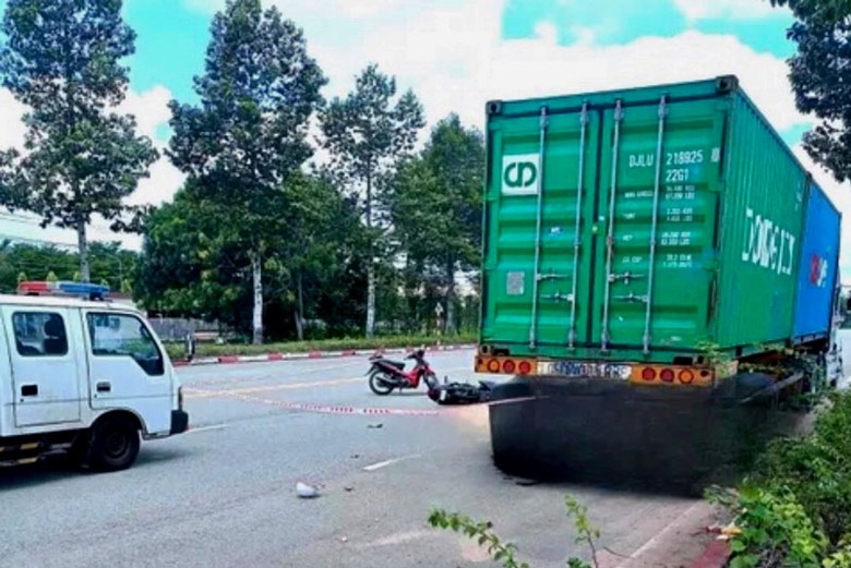 Hiện trường vụ tai nạn.