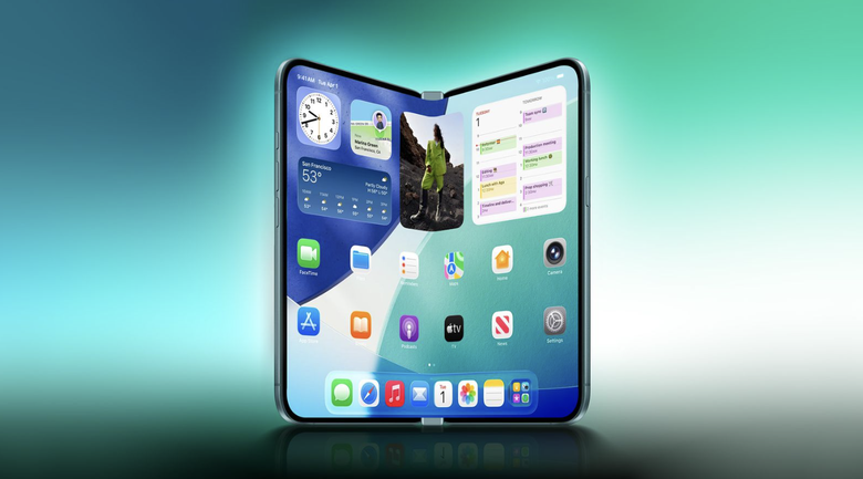iPhone gập đầu ti&ecirc;n của Apple sẽ ra mắt năm tới với 4 camera v&agrave; Touch ID- Ảnh 1.