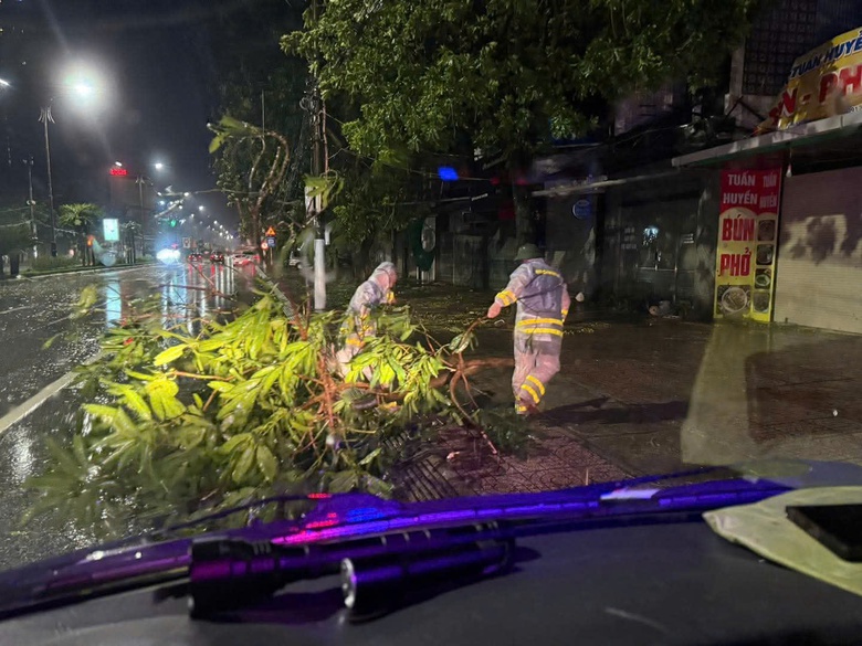 H&agrave; Tĩnh - Nghệ An: Xuy&ecirc;n đ&ecirc;m dọn c&acirc;y đổ, khơi th&ocirc;ng giao th&ocirc;ng sau b&atilde;o số 5- Ảnh 3.
