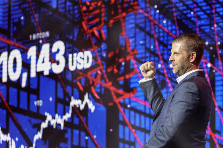 Con trai Tổng thống Donald Trump dự b&aacute;o bitcoin đạt 1 triệu USD- Ảnh 1.