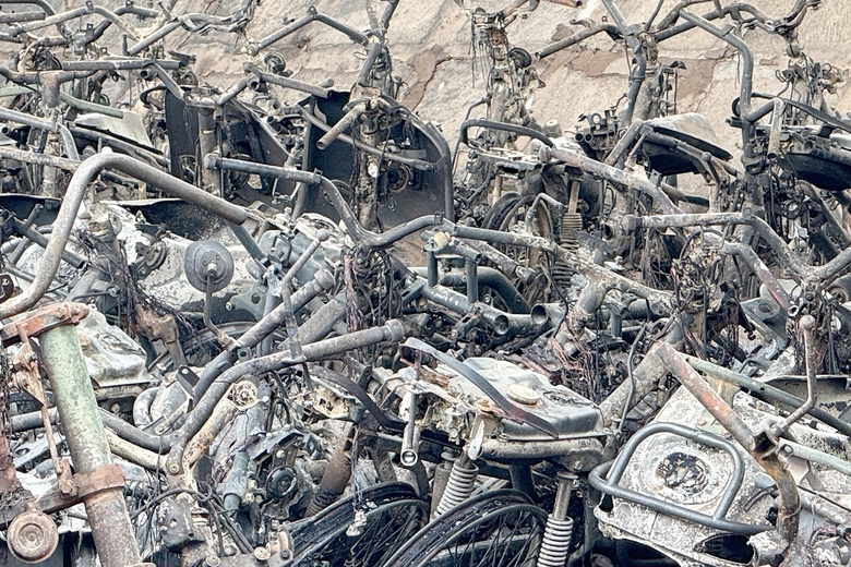 C&ocirc;ng an H&agrave; Nội th&ocirc;ng tin về vụ ch&aacute;y hơn 500 xe m&aacute;y dưới ch&acirc;n cầu Vĩnh Tuy- Ảnh 1.