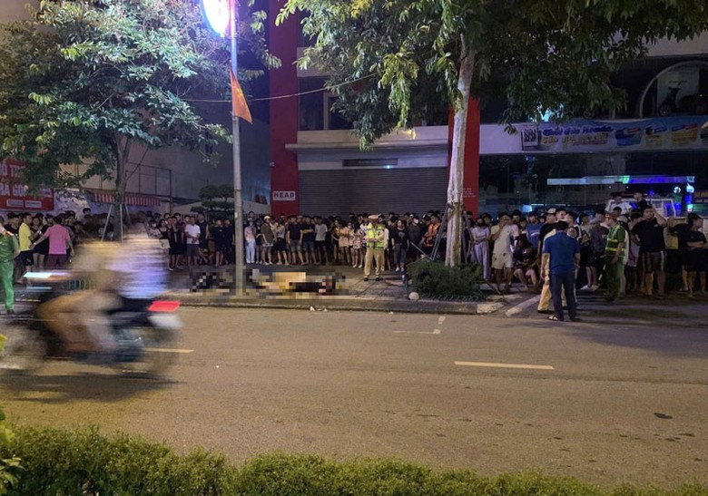 Hiện trường vụ tai nạn.