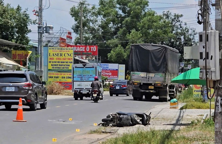 Hiện trường vụ tai nạn.