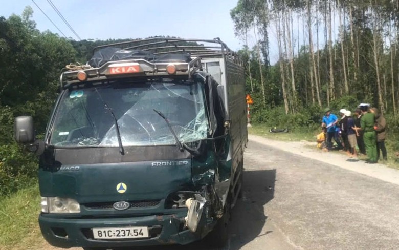 Hiện trường vụ tai nạn.