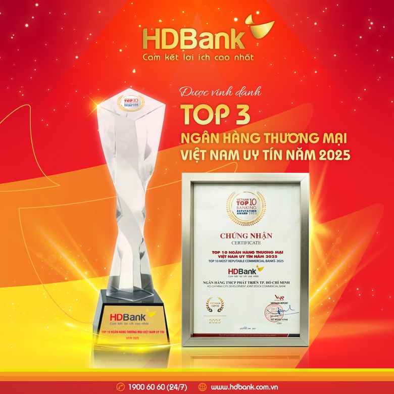 HDBank giữ vị tr&iacute; thứ 3 Top ng&acirc;n h&agrave;ng ni&ecirc;m yết uy t&iacute;n v&agrave; hiệu quả nhất Việt Nam- Ảnh 2.