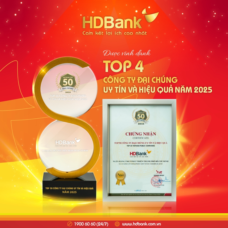 HDBank giữ vị tr&iacute; thứ 3 Top ng&acirc;n h&agrave;ng ni&ecirc;m yết uy t&iacute;n v&agrave; hiệu quả nhất Việt Nam- Ảnh 3.